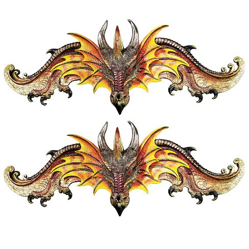 Design Toscano Kingsbridge Manor Dragon Pediments: Set Of 2 - image 1 of 2