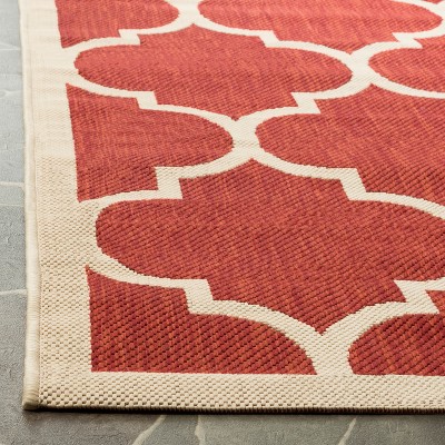 Modern Square Black Synthetic Indoor/Outdoor Area Rug
