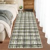 Washable Runner Rug, Modern Geometric Striped Non Slip Low Pile Carpet for Kitchen or Laundry Room - 3 of 4