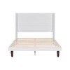 NicBex Queen/King Upholstered Bed Frame with 54" High Wingback Headboard,Platform Bed Frame with Wood Slat Support,No Box Spring Needed,Easy Assembly - 4 of 4