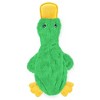 Bellura Pet - Duck Stuffed Toy with Squeaker - Green - 2 of 4