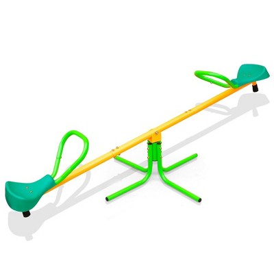 Swivel Teeter Totter For Kids Outdoor, 360 Degrees Seesaw For Toddlers ...