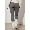 Slickblue Women's Ribbed Cozy Sweater Leggings, High Waist, Soft Fit, Activewear, Size S-L, Heather Grey - 3 of 4