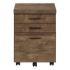 NicBex File Cabinet with Wheels,17.75 inch Wide Vertical Filing Cabinets with 3 Drawers,Office Cabinet for Home, Office,Brown/White/Gray/Black - 2 of 4