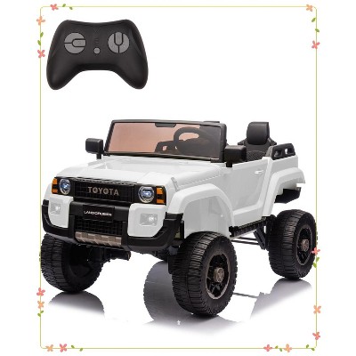 Toyota Licensed 24V Kids Electric Ride-On Car w/Parent Remote Control, 4WD/2WD Switch