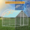 Vipbear Chicken Coop Run with Immersed Wire Mesh, Metal Chicken Coop with Waterproof Cover and Secure Lock - 2 of 4