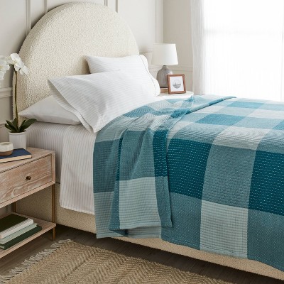 Spring Matelasse Blanket Oversized Gingham – Threshold