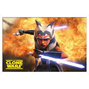 Trends International Star Wars: The Clone Wars - Ahsoka Tano Framed Wall Poster Prints - 1 of 4