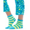 #followme  Womens Printed Microfleece Button Front PJ Pant Set with Socks / Winter Pajamas - 4 of 4
