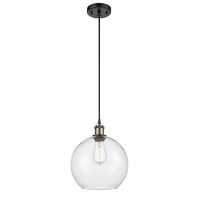Athens - 1 Light Cord Hung Mini Pendant In Industrial Style-13 Inches Tall and 10 Inches Wide