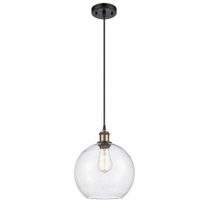 Athens - 1 Light Cord Hung Mini Pendant In Industrial Style-13 Inches Tall and 10 Inches Wide - 1 of 1