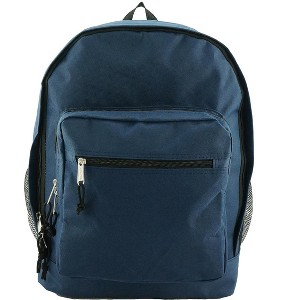 K-Cliffs Backpack 17.5" Student College Bookbag School Bag Travel Hiking Daypack with Side Pockets Navy 1 - 1 of 4