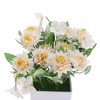 Unique Bargains Artificial Plants Chrysanthemum Plastic 2.95"x2.95"x7.09" 1 Pcs - 4 of 4