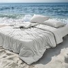 Bedsure Cooling Comforters Queen Size, Grey Cooling Blanket for Hot Sleepers, 4 Pieces Double-Sided Cool Tech Queen Bedding Set with Breathable Lightw - 2 of 4