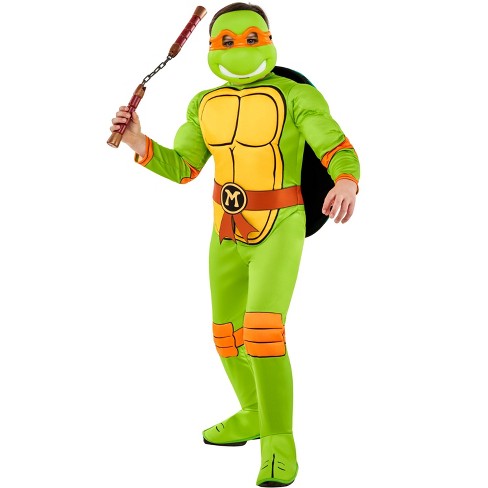 Kids' Teenage Mutant Ninja Turtles Michelangelo Halloween Costume Jumpsuit  With Mask : Target