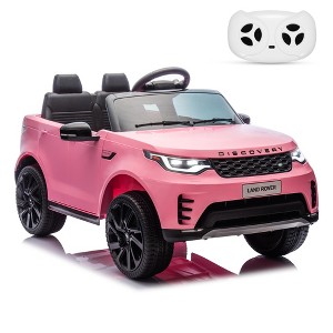 Jojoka 12V Kids Ride On Toys with Remote Control, Dual Drive Battery Powered Electric Car with Music, Lights, Safety Belt for Boys Girls - 1 of 4