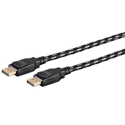Monoprice Braided DisplayPort 1.4 Cable - 3 Feet - Gray, 8K Capable For Graphic Design, TV Walls and PC Gaming