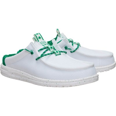 HEYDUDE Men Wally Slip Shamrock , White/Green, 10 — фото 2
