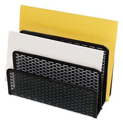 Artistic Urban Collection Punched Metal Letter Sorter 6 1/2 x 3 1/4 x 5 1/2 Black ART20003
