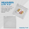 MEDca Zippered Pill Pouch Bags - 24 Pack, Slide Lock Clear Plastic Mini Bags, BPA-Free for Pills Vitamins, Supplements, Medications, Travel-Friendly - 2 of 4