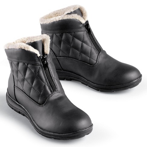 Wide shops ankle winter boots