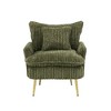 CAVINAS Corduroy Fabric Accent Chair, Single Chair Sofa Chair, Classic Arm Chair, Upholstered Recliner for Apartment Office Living Room Bedroom - 3 of 4