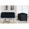 77'' & 59'' Chesterfield Velvet Sofa Set,3-Seater and 2-Seater Tufted Couch with Nailhead Trim for Living Room,Apartment-Baofuwish - 2 of 4