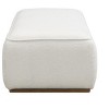 Airsurfer Ottomans Comfort Beige 52" Grainy Footstool - 3 of 4