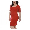 InstantFigure Curvy Plus Size Short Dress Short Sleeves 168027C - 2 of 4