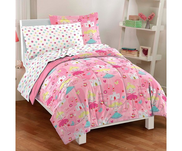 Dream Factory Pretty Princess Mini Bed in a Bag - Pink (Twin)