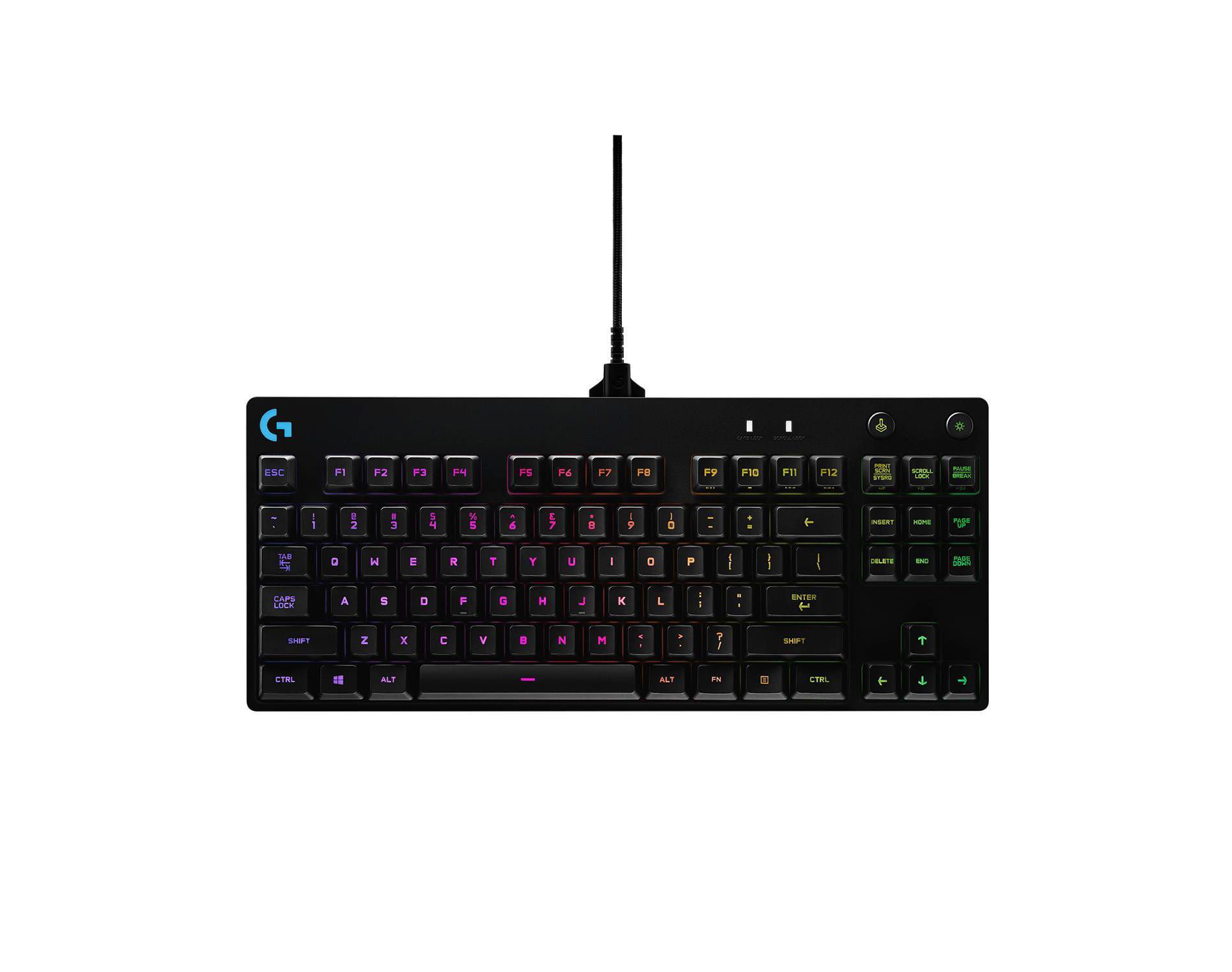 Logitech Pro Mechanical Gaming Keyboard for PC: TKL, RGB Lighting, Micro USB Connection