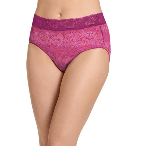 Jockey Women's No Panty Line Promise Tactel Lace Hip Brief 8 Amour : Target