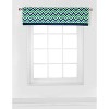 Bacati - Rod Pocket Window Valance Mix N Match Chevron Navy/Green - 4 of 4