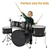 5 Piece Kids Drum Set, Junior Drum Kit with Bass Drum, Tom, Snare Drum, Hi-Hat, Cymbal and Drum Pedal - 2 of 4