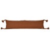 12X46 Inch Hand Woven Corner Tassels Outdoor Pillow Terracotta Orange Polyester With Polyester Fill by Foreside Home & Garden - 3 of 4