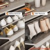Shoe Cabinet with 2/3/4/6 Flip Drawers/ with 3 Flip Drawers & Side Door, Wooden Shoe Organizer w/Adjustable Shelf, Shoe Storage for Entryway - 4 of 4