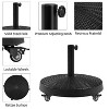 Yaheetech Wheeled Patio Umbrella Base for Outdoor Market Umbrella, Black - 4 of 4