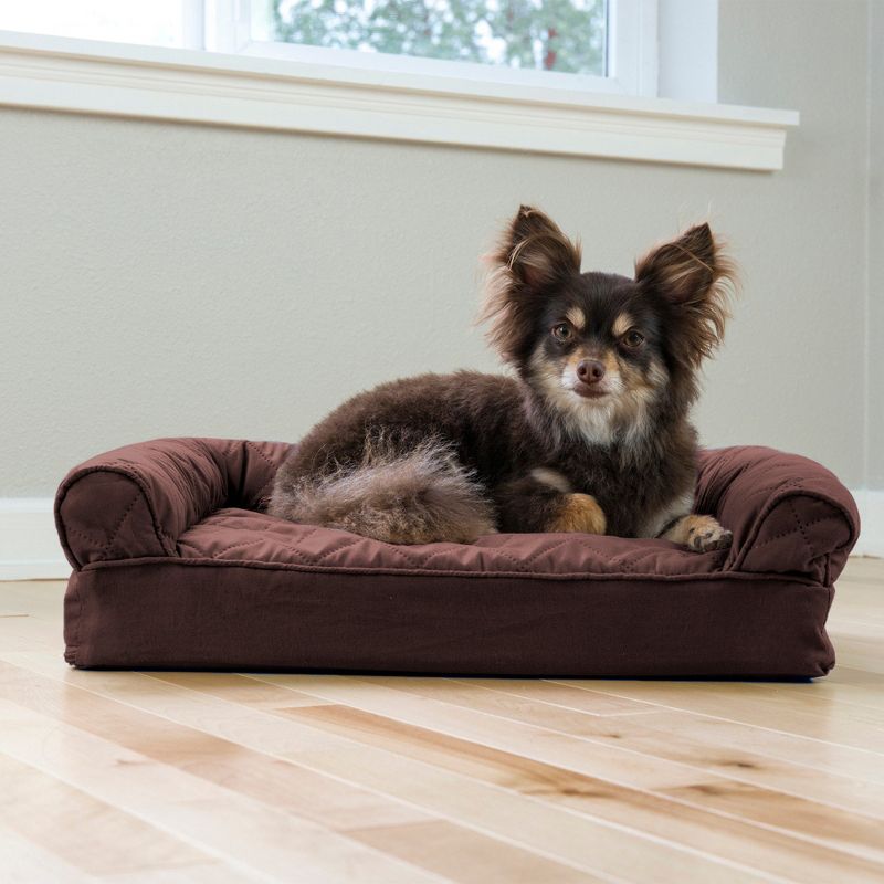 FurHaven Quilted Memory Top Sofa Pet Bed for Dogs & Cats, 3 of 4