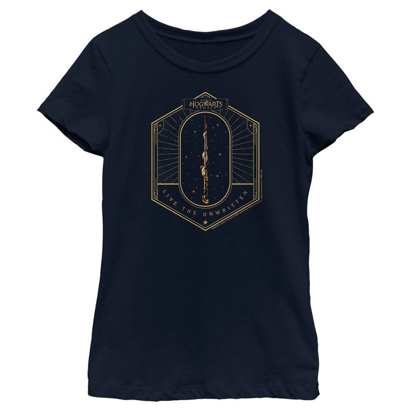 Girl's Hogwarts Legacy Live the Unwritten T-Shirt, 1 of 5