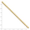 Black Bow Jewelry 14k Yellow Gold 4mm Double-Sided Heart Anklet, 10 Inch - 3 of 4