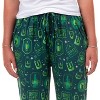 Wicked Pajamas Women's Elphaba Elements Destined To Fly Lounge PJ Pants - 3 of 4