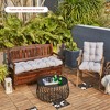 ARTPLAN Outdoor 48 Inch Bench Cushion Tufted for Outdoor Furniture, 48"x18"x4" Wicker Patio Loveseat Cushion All Weather - 2 of 4