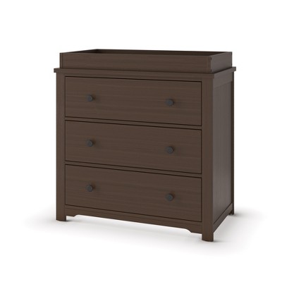 Child Craft Harmony 3 Drawer Dresser with Removable Changing Table Topper, Ample Storage, Anti-Tip Kit Included to Prevent Tipping, Baby Safe Finish