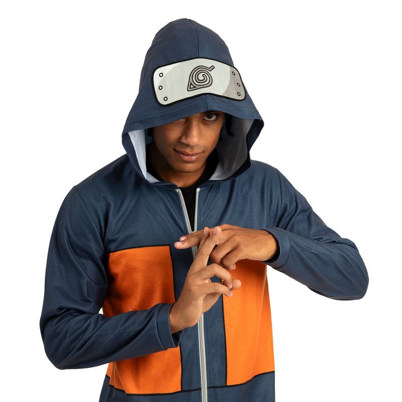 Naruto Shippuden Adult Cosplay Union Suit, 3 of 6