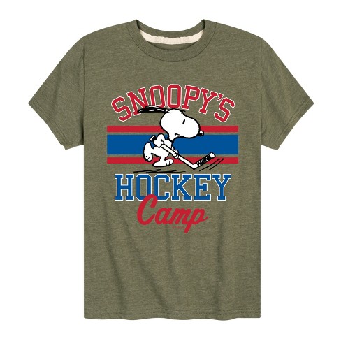 Boys' - Peanuts - Snoopy's Hockey Camp Short Sleeve Graphic T-Shirt - image 1 of 4