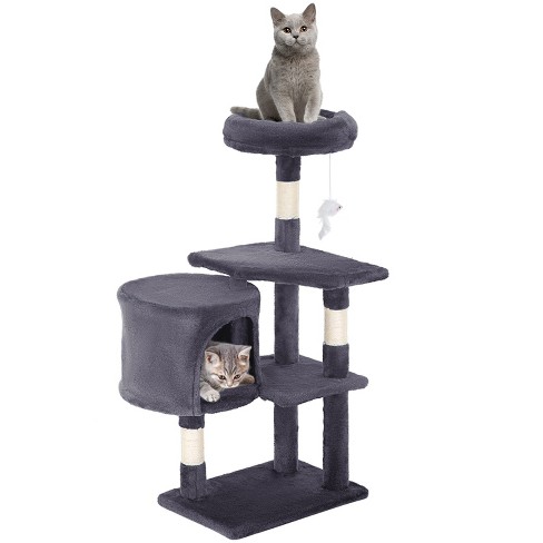 Fdw 36 Inch Cat Tree Cat Tower Tall With Scratching Posts Cozy Condo Multi level Furniture Activity Center Cat Furniture For Indoor Cats Dark Gray Target