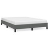 Dark Grey Bed Frame 100% polyester, plywood, engineered wood Queen - 2 of 4