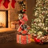 LuxenHome Red Frosted Gift Boxes with Battery Operated Lights Multicolored - 2 of 4