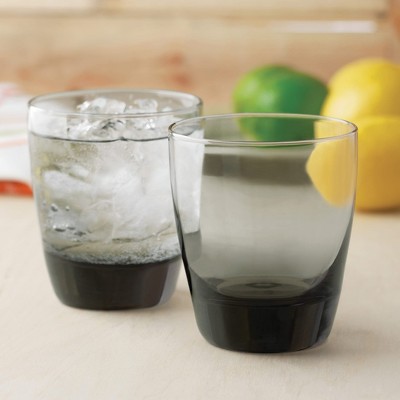 Libbey Smoke 16 Piece Tumbler and Rocks Glass Set