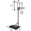 VisioGear Lawn Sports Sets, Portable Basketball Hoop with Base, Wheels and Transparent Backboard for Teenagers Adults, Clear, 36"*102"*36" - 2 of 4